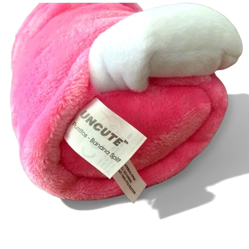 Uncute Purritos Plush Cat Wrapped in‎ Pink Blanket